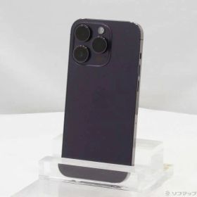 〔中古品〕 iPhone14 Pro 128GB ディープパープル MQ0F3J／A SIMフリー【371】