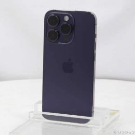 〔中古品〕 iPhone14 Pro 128GB ディープパープル MQ0F3J／A SIMフリー【352】