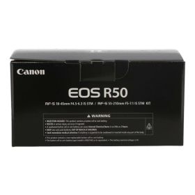 中古 ミラーレス一眼Canon キャノンEOS R50 ダブルズームキット 251030005862コンディションランク【S】（商品 No.93-0）