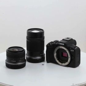 【中古】Canon(キヤノン) EOS R50 ダブルズームキット ブラック 【344-ud】