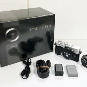 【シャッター回数約436(自社調査)】オリンパス(OLYMPUS) デジタル一眼カメラ OLYMPUS PEN E-P7 14-42mm EZレンズキット [シルバー] 【中古】【非常に良い】【25800304115724】