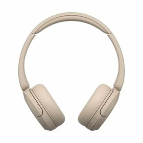 ソニー(SONY) ワイヤレスヘッドホン WH-CH520:Bluetooth対応/軽量設計 約147g/専用アプリ対応により好みの音質にカスタマイズできる「イコライザー」設定対応/ベージュ WH-CH520 C 小