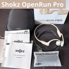 SHOKZ OPENRUN PRO 骨伝導イヤホン ベージュ