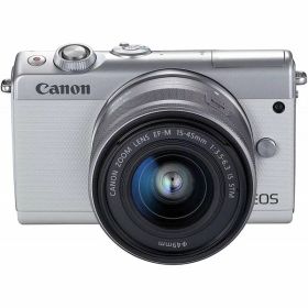【中古】キヤノン Canon EOS M100 EF-M15-45 IS STM レンズキット ホワイト