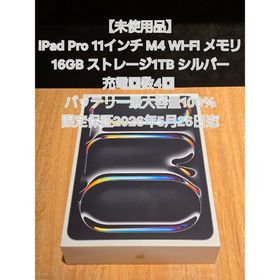 アイパッド(iPad)の【未使用】iPad Pro 11インチ M4 Wi-Fi メモリ16GB 1TB(タブレット)