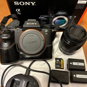 SONY α7 II 本体、単焦点レンズ、メモリ128GB、その他