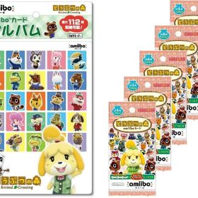 どうぶつの森amiiboカード 第4弾 (5パックセット)+amiiboカードアルバム どうぶつの森 lollol