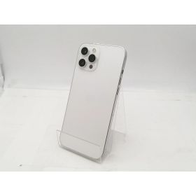 【中古】Apple au 【SIMロック解除済み】 iPhone 12 Pro Max 128GB シルバー MGCV3J/A【札幌南2条】保証期間1週間【ランクC】