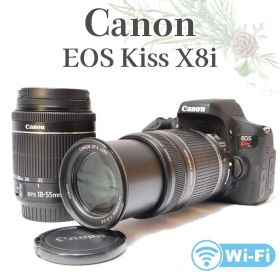 美品✨超高画質✨Canon EOS KissX8i✨ダブルレンズ Wi-Fi対応
