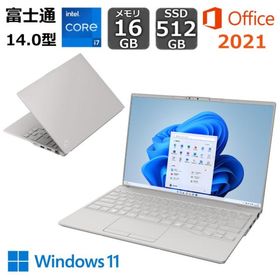 富士通 FUJITSU ノートパソコン FMV LIFEBOOK UH90/H1 14型/ Core i7/ メモリ16GB/ SSD 512GB/ WUXGA/ Webカメラ/ Windows 11/ Office付き/ グレー 【展示品】
