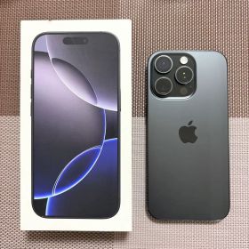 iPhone16 pro 128GB SIMフリー ブラックチタニウム 箱付