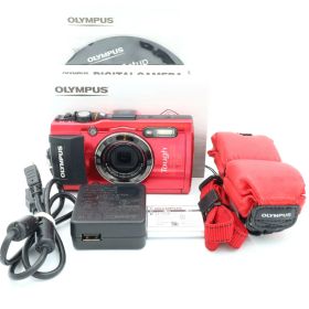 【中古】【1年保証】【良品】OLYMPUS STYLUS TG-4 Tough レッド