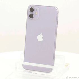 〔中古品〕 iPhone11 64GB パープル MWLX2J／A SIMフリー【297】