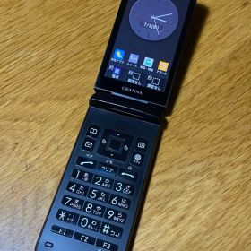 携帯電話GRATINA KYF42 ブラック初期化済み 美品