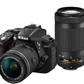 【中古】 Nikon デジタル一眼レフカメラ D5300 AF-P ダブルズームキット ブラック D5300WZ3