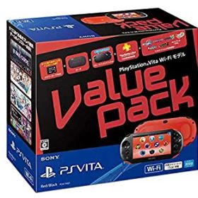 【中古】PlayStation Vita Value Pack Wi-Fiモデル レッド/ブラック（メーカー生産終了）