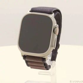 【中古】Apple(アップル) Apple Watch Ultra 2 GPS + Cellular 49mm チタニウムケース インディゴアルパインループ 【368-ud】