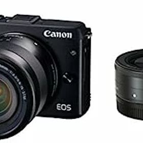 【中古】Canon ミラーレス一眼カメラ EOS M3 ダブルレンズキット(ブラック) EF-M18-55mm F3.5-5.6 IS STM EF-M22mm F2 STM 付属 EOSM3BK-WLK