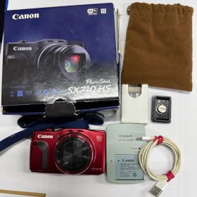 a1【通電確認済み】キヤノン Canon PowerShot SX710 HS レッド コンデジ コンパクトデジタルカメラ PC2194 キャノン