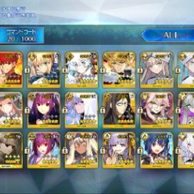 引退 Lv107利休宝具5 村正宝具5 魔神沖田宝具3 リリス宝具3 光コヤン宝具3 人権鯖揃い | FGOのアカウントデータ、RMTの販売・買取一覧