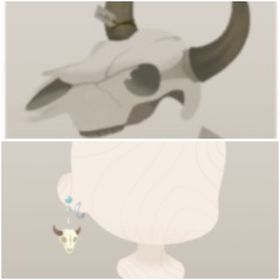 アトリエにある牛骨の木＋牛骨モチーフのピアス 2点 | リヴリーアイランドのアイテム、RMTの販売・買取一覧