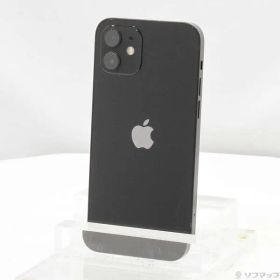 〔中古品〕 iPhone12 64GB ブラック MGHN3J／A SIMフリー【344】