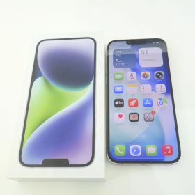 SIMフリー iPhone 14 Plus 256GB MQ4M3J/A パープル バッテリー最大容量95％ ※中古/利用○