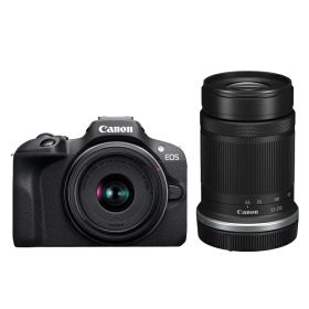 【同梱不可】 CANON キヤノン ミラーレスカメラ EOS R100・ダブルズームキット 6052C021 【日時指定不可】 【銀振・代引不可】