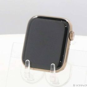 〔中古〕Apple(アップル) Apple Watch Series 5 GPS + Cellular 44mm ゴールドステンレススチールケース バンド無し〔344-ud〕