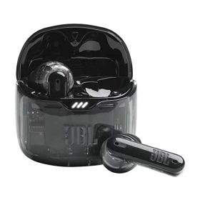 JBL TUNE FLEX GHOST ワイヤレスイヤホン bluetooth 2ウェイ装着/ノイズキャンセリング/IPX4/ブラック/JBLTFLEXGBLK