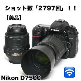 ニコン(Nikon)の美品｜ショット数わずか「2797回」！！Nikon D7500ダブルレンズセット(デジタル一眼)