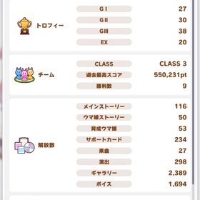 ウマ娘 引退垢 育成馬多数 チームランク UE | ウマ娘のアカウントデータ、RMTの販売・買取一覧