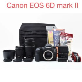 美品 一眼レフカメラCanon EOS 6D Mark II ダブルレンズセット