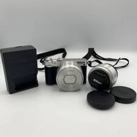 Nikon ニコン 1 J5 ミラーレス一眼 ダブルレンズキット シルバー カメラ ★1円スタート★1スタ 10131208 043