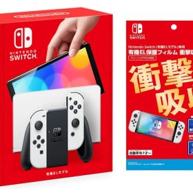 ✨新品未開封✨ Nintendo Switch 有機EL 本体 ホワイト 保護フィルム付き __