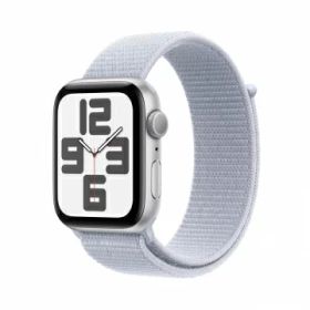 【未使用】Apple Apple Watch SE2 44mm GPS シルバーアルミニウムケース/ブルークラウドスポーツループ MXET3J/A【大須アメ横】保証期間3ヶ月