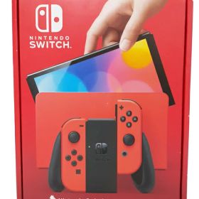 【Nintendo】【中古美品】ニンテンドー『Nintendo Switch 有機ELモデル マリオレッド』HEG-S-RAAAA ゲーム機本体 1週間保証【中古】