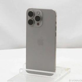 〔中古品〕 iPhone15 Pro Max 256GB ナチュラルチタニウム MU6R3J／A SIMフリー【349】