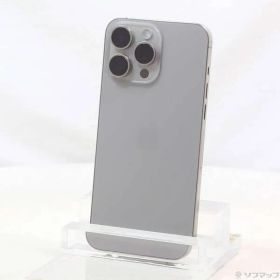 〔中古品〕 iPhone15 Pro Max 256GB ナチュラルチタニウム MU6R3J／A SIMフリー【377】