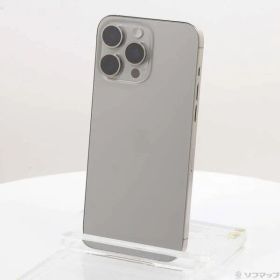 〔中古品〕 iPhone15 Pro Max 1TB ナチュラルチタニウム MU713J／A SIMフリー【377】