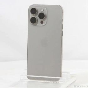 〔中古品〕 iPhone15 Pro Max 256GB ナチュラルチタニウム MU6R3J／A SIMフリー【305】