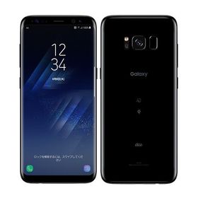 【中古】 SCV36 GALAXY S8 ミッドナイトブラック scv36bk7mtm