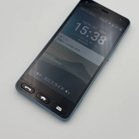 Y!mobile ワイモバイル KYOCERA 京セラ かんたんスマホ 705KC ライトブルー SIMロック解除済み