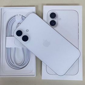 ★モバイル一番★新品同様★APPLE iPhone 16 128GB ホワイト バッテリー100％