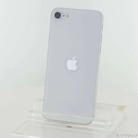 〔中古品〕 iPhone SE 第2世代 128GB ホワイト MXD12J／A SIMフリー【258】