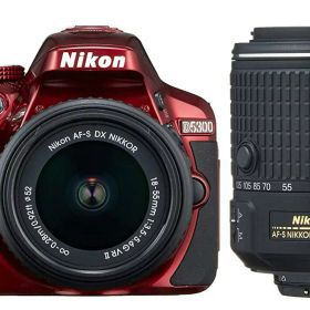 【中古】Nikon ニコン D5300 ダブルズームキット2 レッド