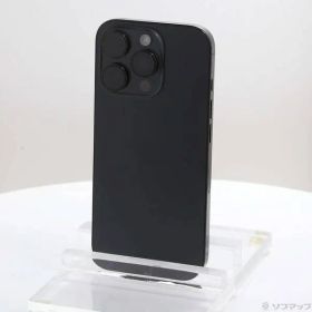 〔中古品〕 iPhone16 Pro 256GB ブラックチタニウム MYN03J／A SIMフリー【196】