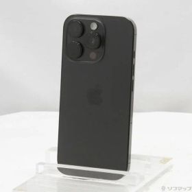 〔中古品〕 iPhone16 Pro 256GB ブラックチタニウム MYN03J／A SIMフリー【344】