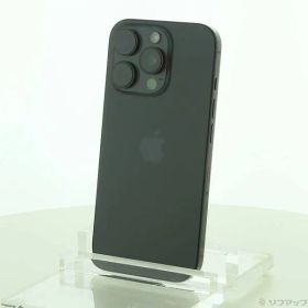 〔中古品〕 iPhone16 Pro 256GB ブラックチタニウム MYN03J／A SIMフリー【269】