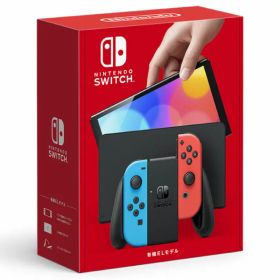 [新品] Nintendo Switch有機ELモデルJoy-Con(L)ネオンブルー/(R)ネオンレッド HEG-S-KABAA 4902370548501